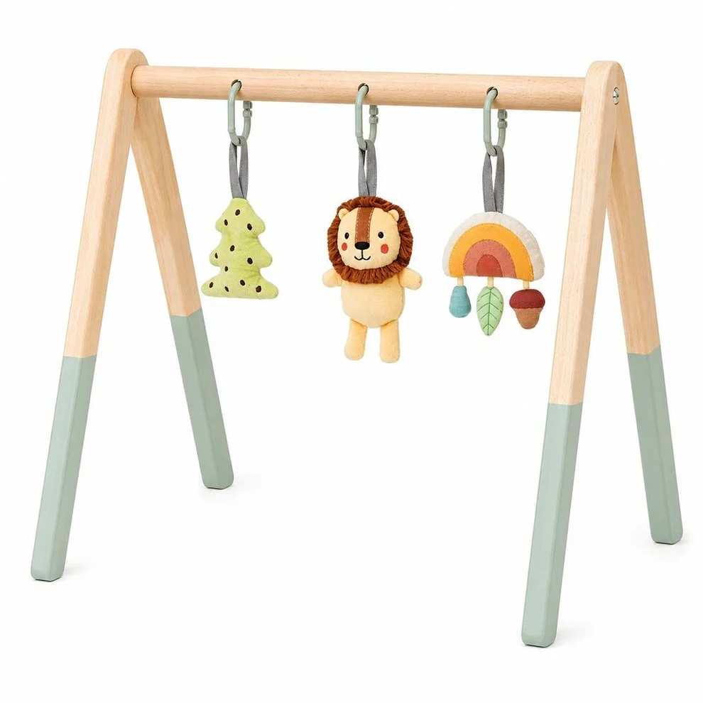 Wooden Baby Gym Activity Frame – Sensory Play & Early Development