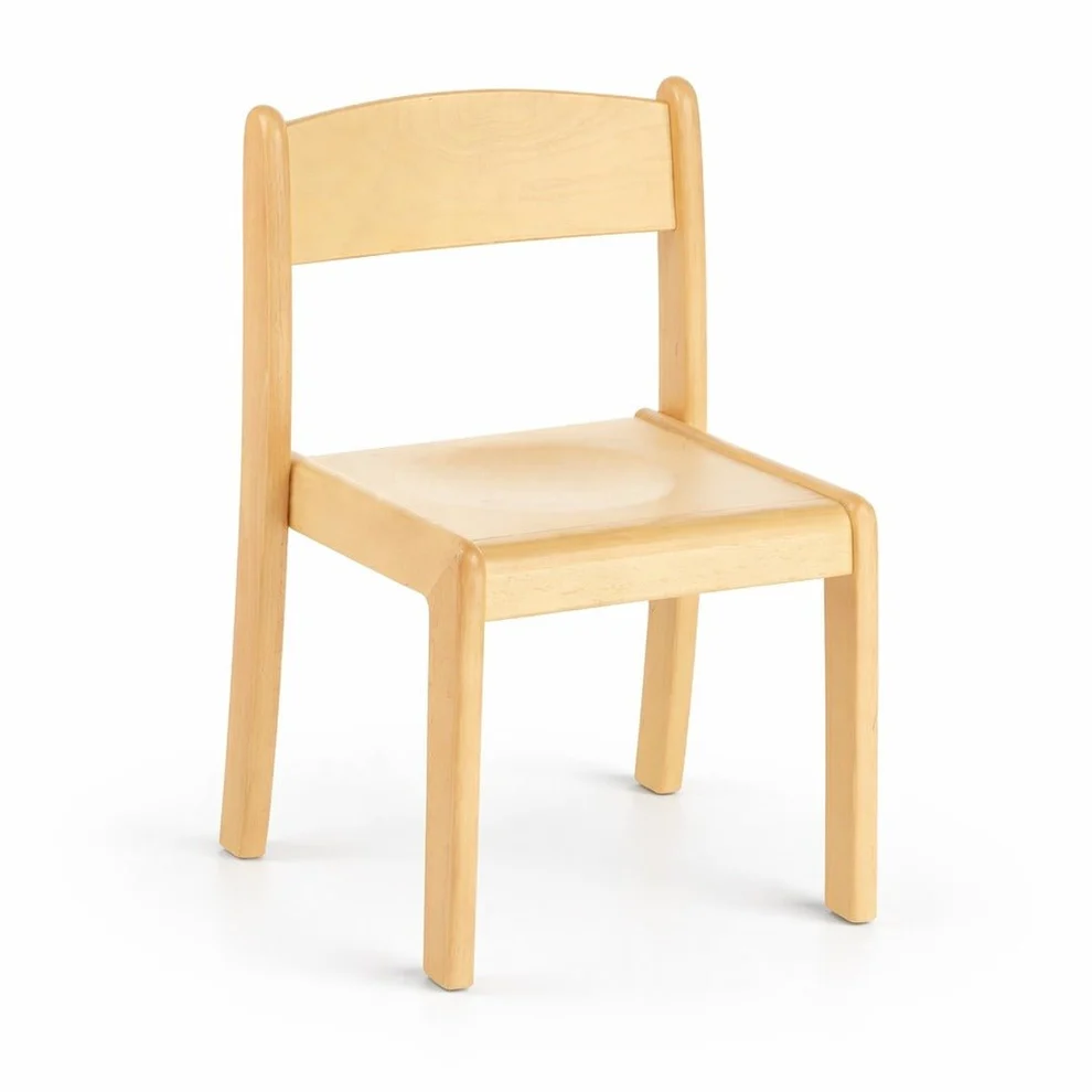 Durable Deluxe Wooden Chair for Kids – Natural Woody Finish